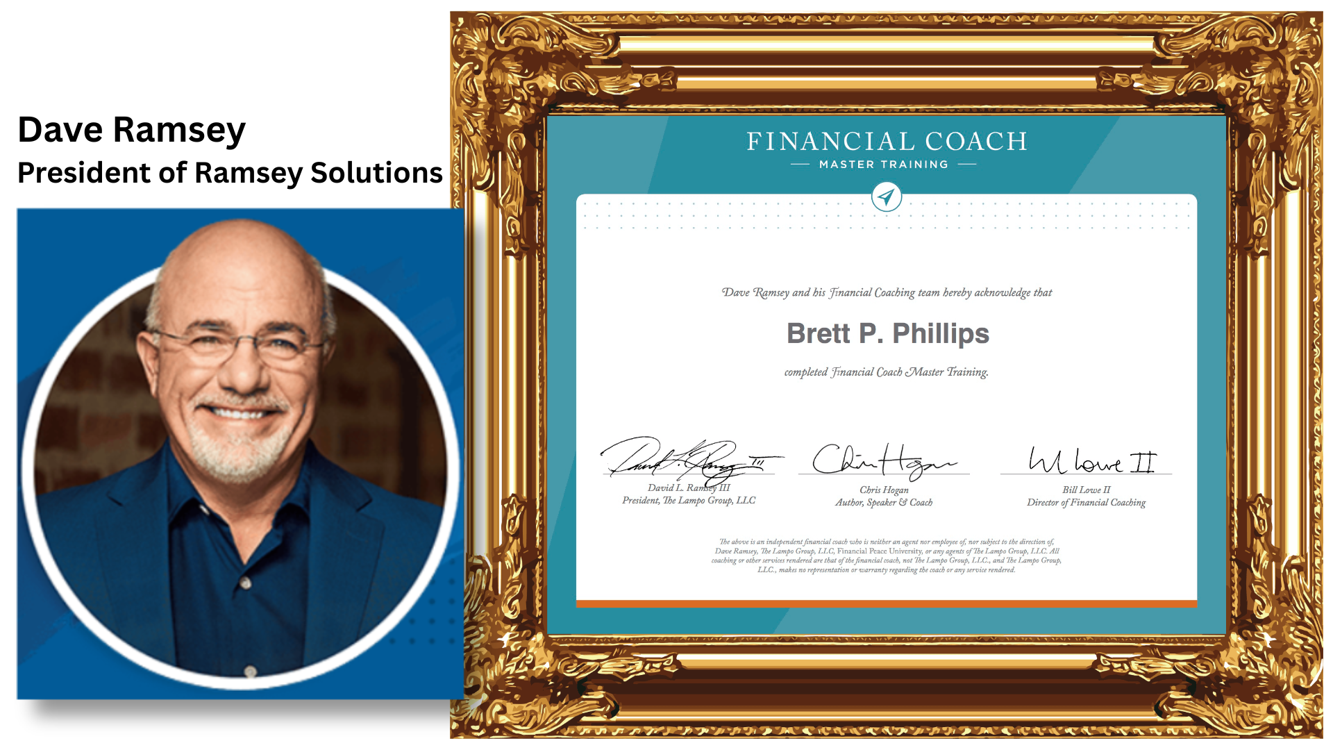Brett P. Phillips is Dave Ramsey certified, personal finance, money, income, investing, saving, compound interest, assets
